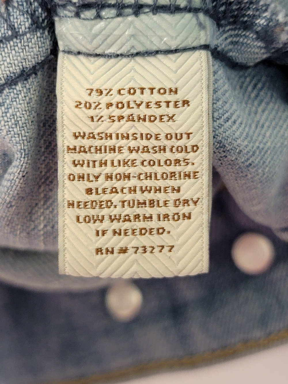 SONOMA Light Blue Washed Denim Jean Jacket Size L - Picture 9 of 9